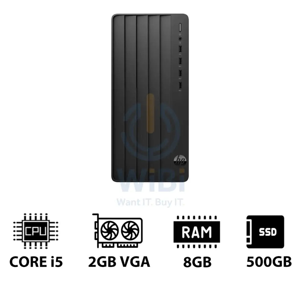 HP Pro Tower 290 G9 - i5 / 8GB / 500GB (NVMe M.2 SSD) / 2GB VGA / DOS (Without OS) / 1YW - Desktop Desktop & All-In-One