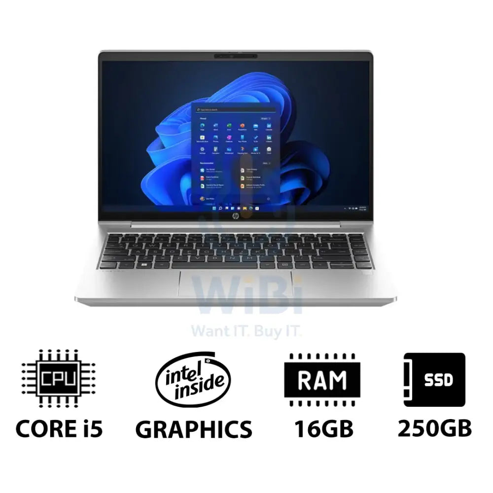 HP ProBook 440 G10 - 14.0’’ FHD / i5 / 16GB / 250GB (NVMe M.2 SSD) / Win 11 Pro / 1YW - Laptop Laptops