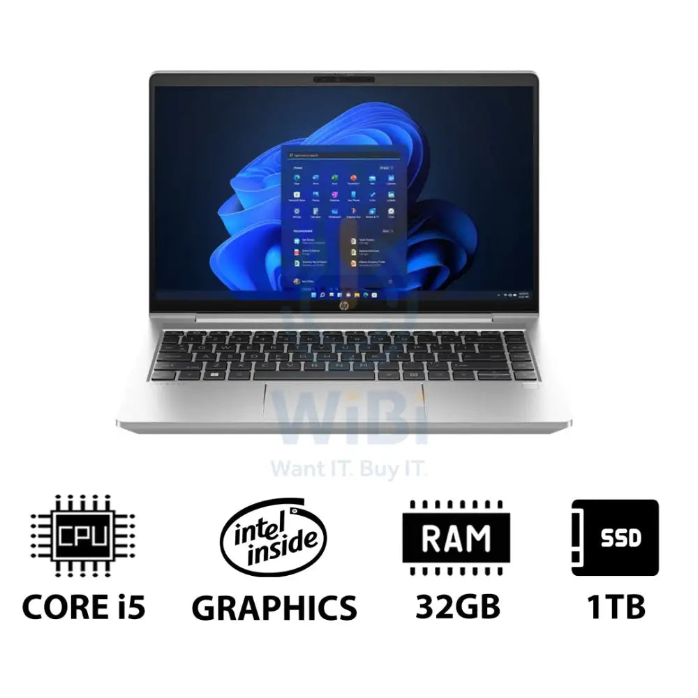 HP ProBook 440 G10 - 14.0’’ FHD / i5 / 32GB / 1TB (NVMe M.2 SSD) / Win 11 Pro / 1YW - Laptop Laptops