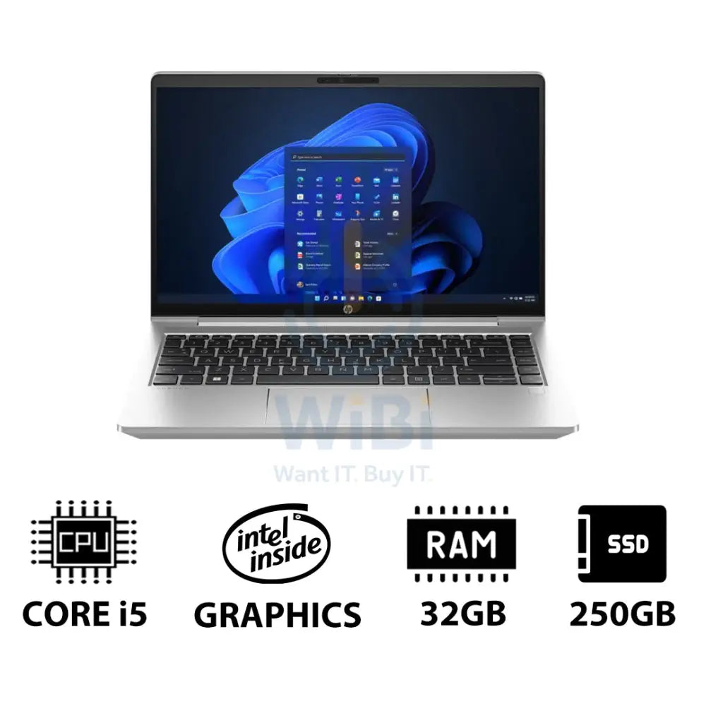 HP ProBook 440 G10 - 14.0’’ FHD / i5 / 32GB / 250GB (NVMe M.2 SSD) / Win 11 Pro / 1YW - Laptop Laptops