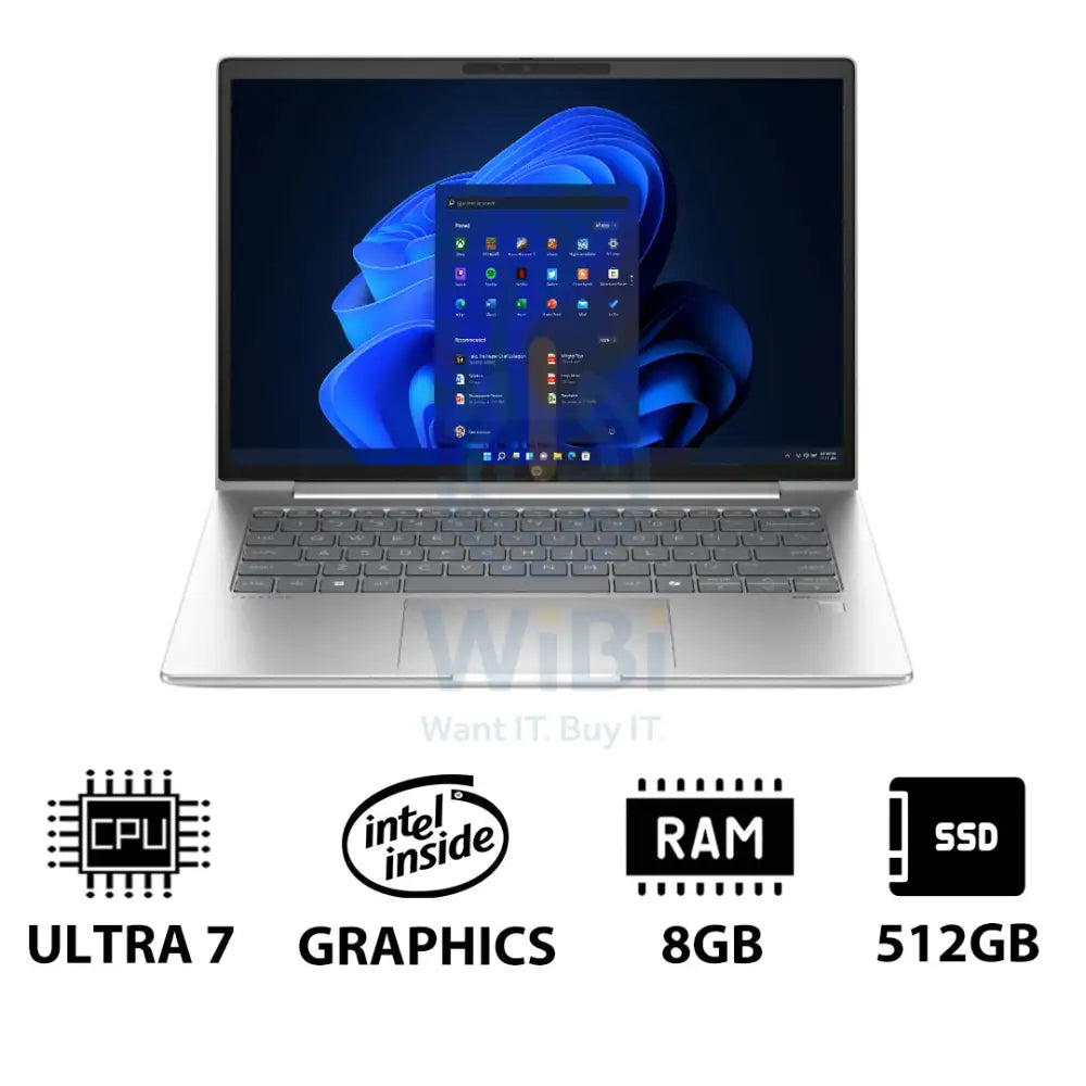 HP ProBook 440 G11 14’’ WUXGA / Ultra 7 155U / 8GB / 512GB (NVMe M.2 SSD) / Win 11 Pro / 1YW / Pike silver Laptop