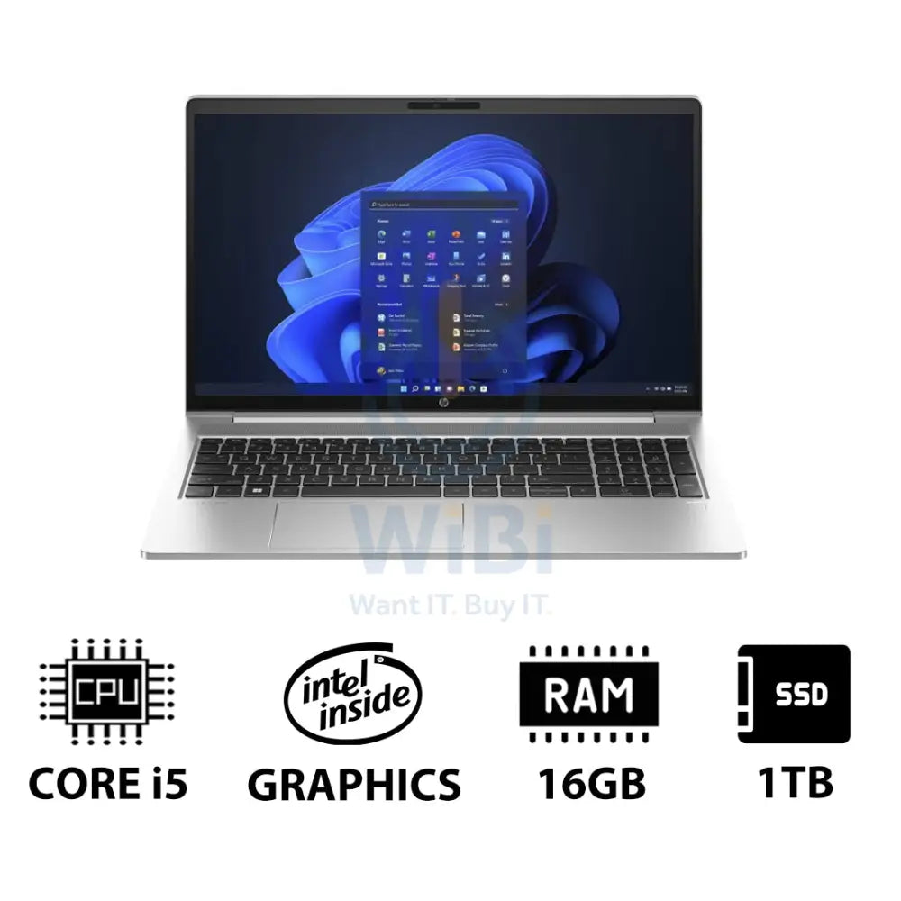 HP ProBook 450 G10 - 15.6’’ FHD / i5 / 16GB / 1TB (NVMe M.2 SSD) / Win 11 Pro / 1YW - Laptop Laptops
