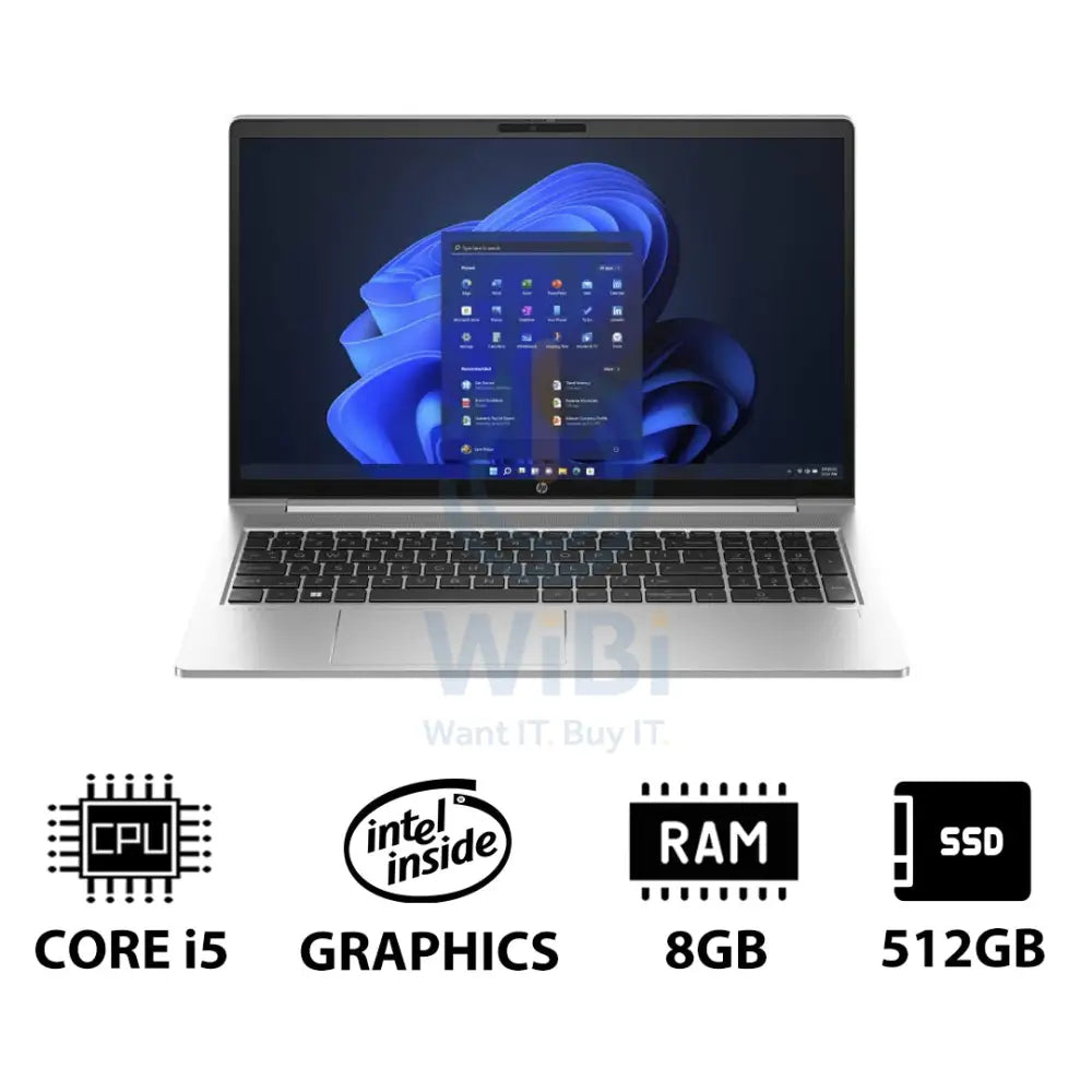 HP ProBook 450 G10 - 15.6’’ FHD / i5 / 8GB / 512GB (NVMe M.2 SSD) / Win 11 Pro / 1YW - Laptop Laptops