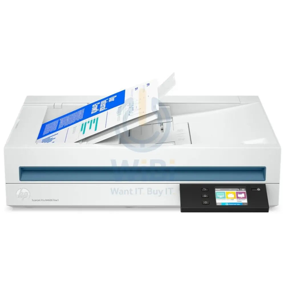 HP ScanJet Pro N4600 fnw1 - 40ppm / 1200dpi / A4 / LAN / Wi-Fi / USB / Flatbed ADF Scanner Printers & Scanners >