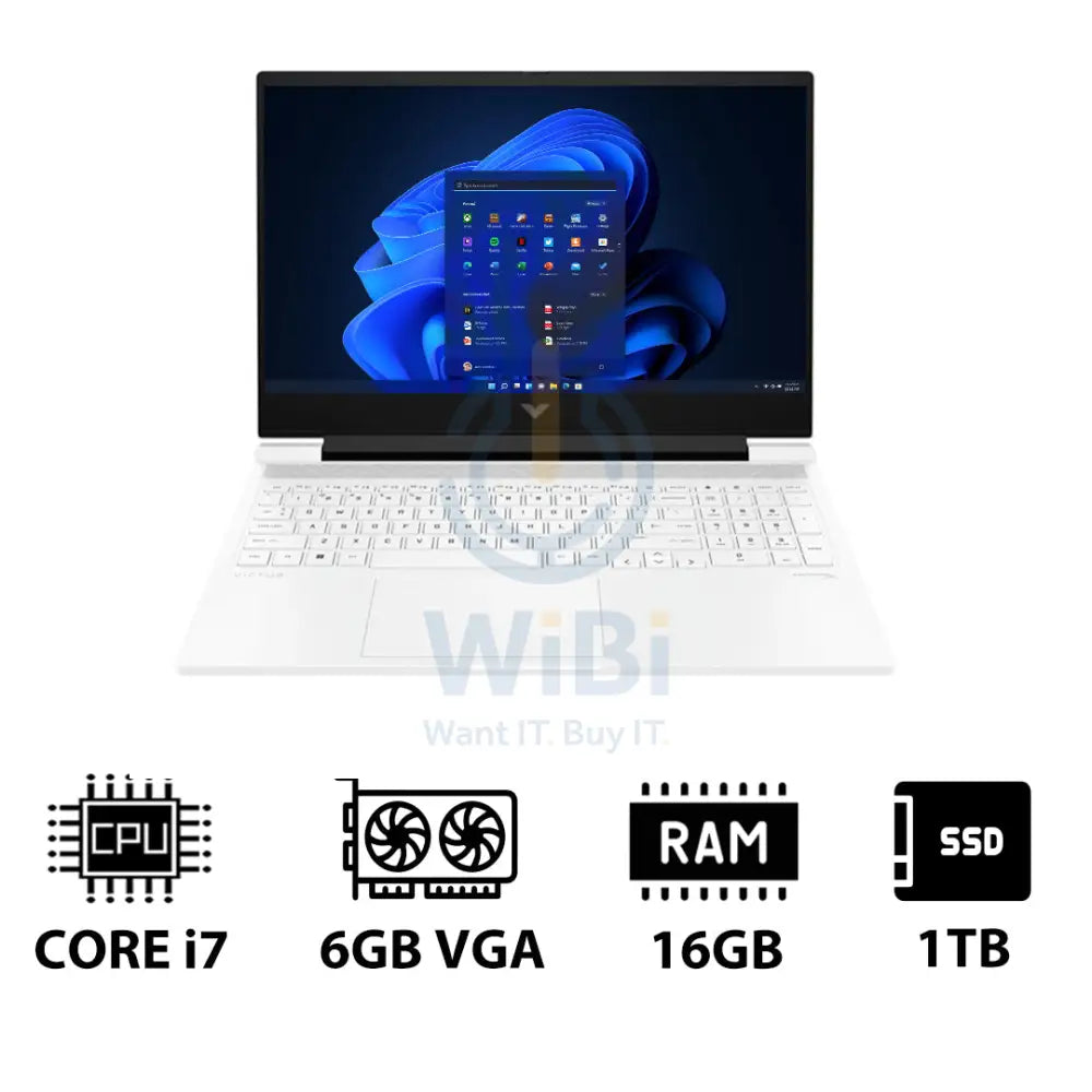 HP Victus Gaming Laptop 16-R1041NE - 16.1’’ FHD / i7 / 16GB / 1TB (NVMe M.2 SSD) / RTX 4050 6GB VGA / Win 11 Pro / 1YW