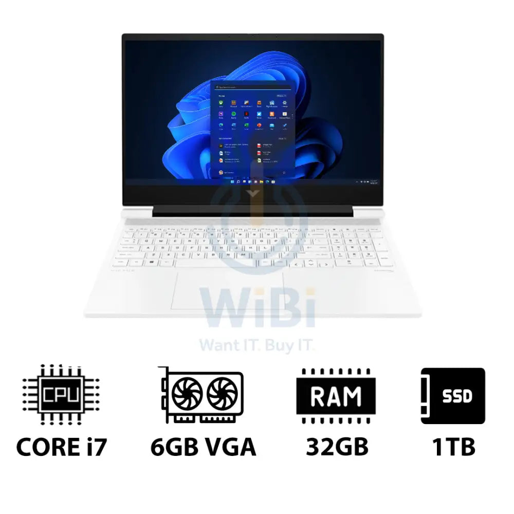 HP Victus Gaming Laptop 16-R1041NE - 16.1’’ FHD / i7 / 32GB / 1TB (NVMe M.2 SSD) / RTX 4050 6GB VGA / Win 11 Pro / 1YW