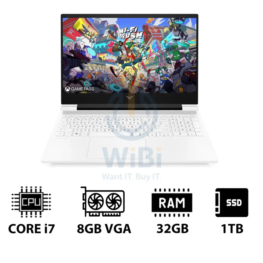 HP Victus Gaming Laptop 16-R1050NE - 16.1’’ FHD / i7 / 32GB / 1TB (NVMe M.2 SSD) / RTX 4070 8GB VGA / DOS (Without OS)