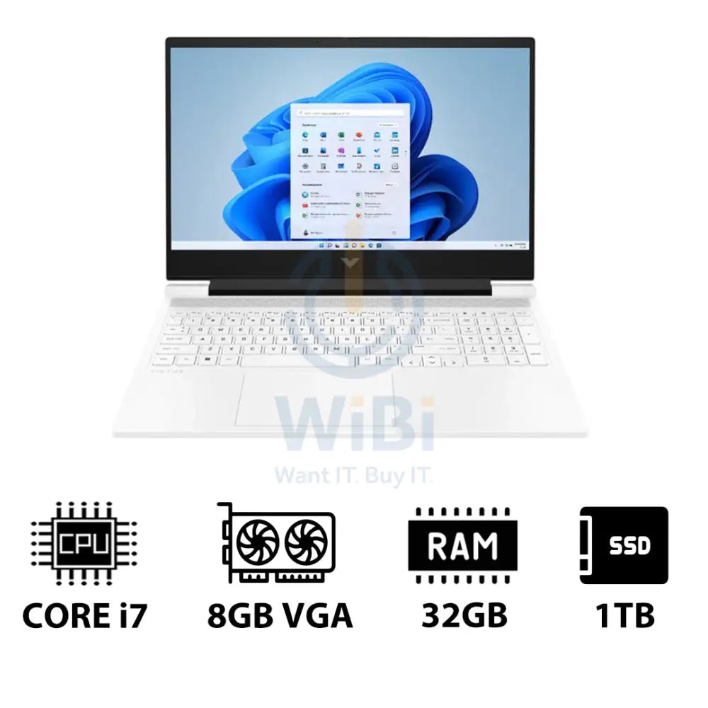 HP Victus Gaming Laptop 16-R1050NE - 16.1’’ FHD / i7 / 32GB / 1TB (NVMe M.2 SSD) / RTX 4070 8GB VGA / Win 11 Pro / 1YW