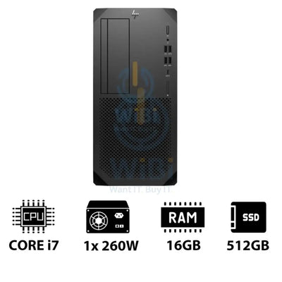 HP Z1 G9 Tower Workstation - i7-14700 2.10GHz / 20-Cores / 8GB / 512GB (NVMe M.2 SSD) / DOS (Without OS) / 3YW Server &