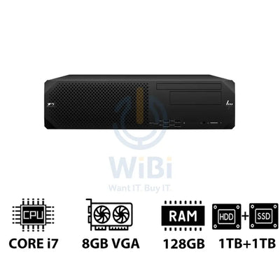 HP Z2 G9 SFF Workstation - i7-13700K 3.40GHz / 16-Cores / 128GB / 1TB HDD + 1TB (NVMe M.2 SSD) / T1000 8GB VGA / Win 11
