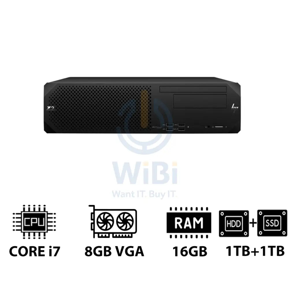 HP Z2 G9 SFF Workstation - i7-13700K 3.40GHz / 16-Cores / 16GB / 1TB HDD + 1TB (NVMe M.2 SSD) / T1000 8GB VGA / Win 11