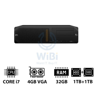 HP Z2 G9 SFF Workstation - i7-13700K 3.40GHz / 16-Cores / 32GB / 1TB HDD + 1TB (NVMe M.2 SSD) / T400 4GB VGA / Win 11