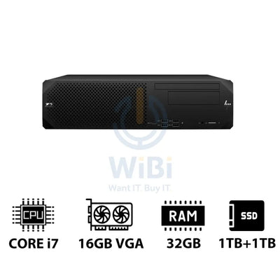 HP Z2 G9 SFF Workstation - i7-13700K 3.40GHz / 16-Cores / 32GB / 1TB + 1TB (NVMe M.2 SSD) / RTX 2000 Ada 16GB VGA / Win