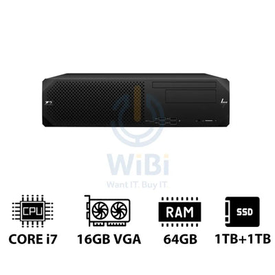 HP Z2 G9 SFF Workstation - i7-13700K 3.40GHz / 16-Cores / 64GB / 1TB + 1TB (NVMe M.2 SSD) / RTX 2000 Ada 16GB VGA / Win