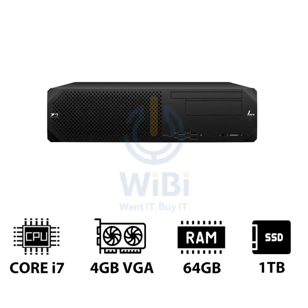 HP Z2 G9 SFF Workstation - i7-13700K 3.40GHz / 16-Cores / 64GB / 1TB (NVMe M.2 SSD) / T400 4GB VGA / Win 11 Pro / 3YW