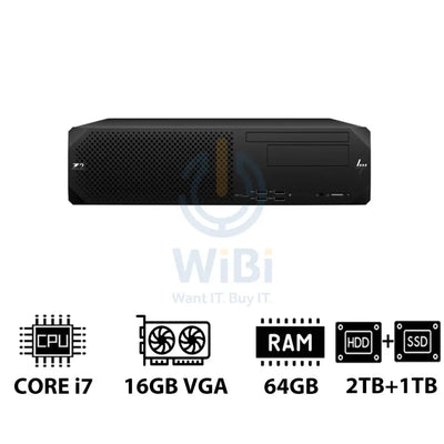 HP Z2 G9 SFF Workstation - i7-13700K 3.40GHz / 16-Cores / 64GB / 2TB HDD + 1TB (NVMe M.2 SSD) / RTX 2000 Ada 16GB VGA
