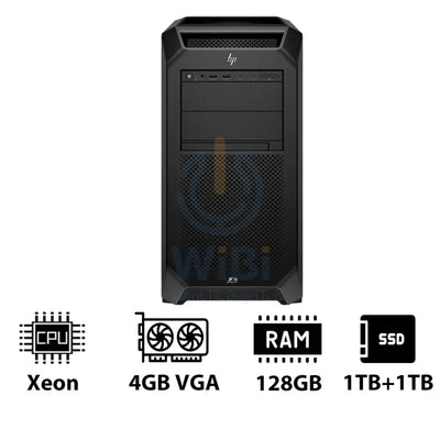 HP Z8 G5 Workstation - Xeon-2.0GHz / 12-Cores / 128GB / 1TB + 1TB (NVMe M.2 SSD) / T400 4GB VGA / Win 11 Pro / 3YW