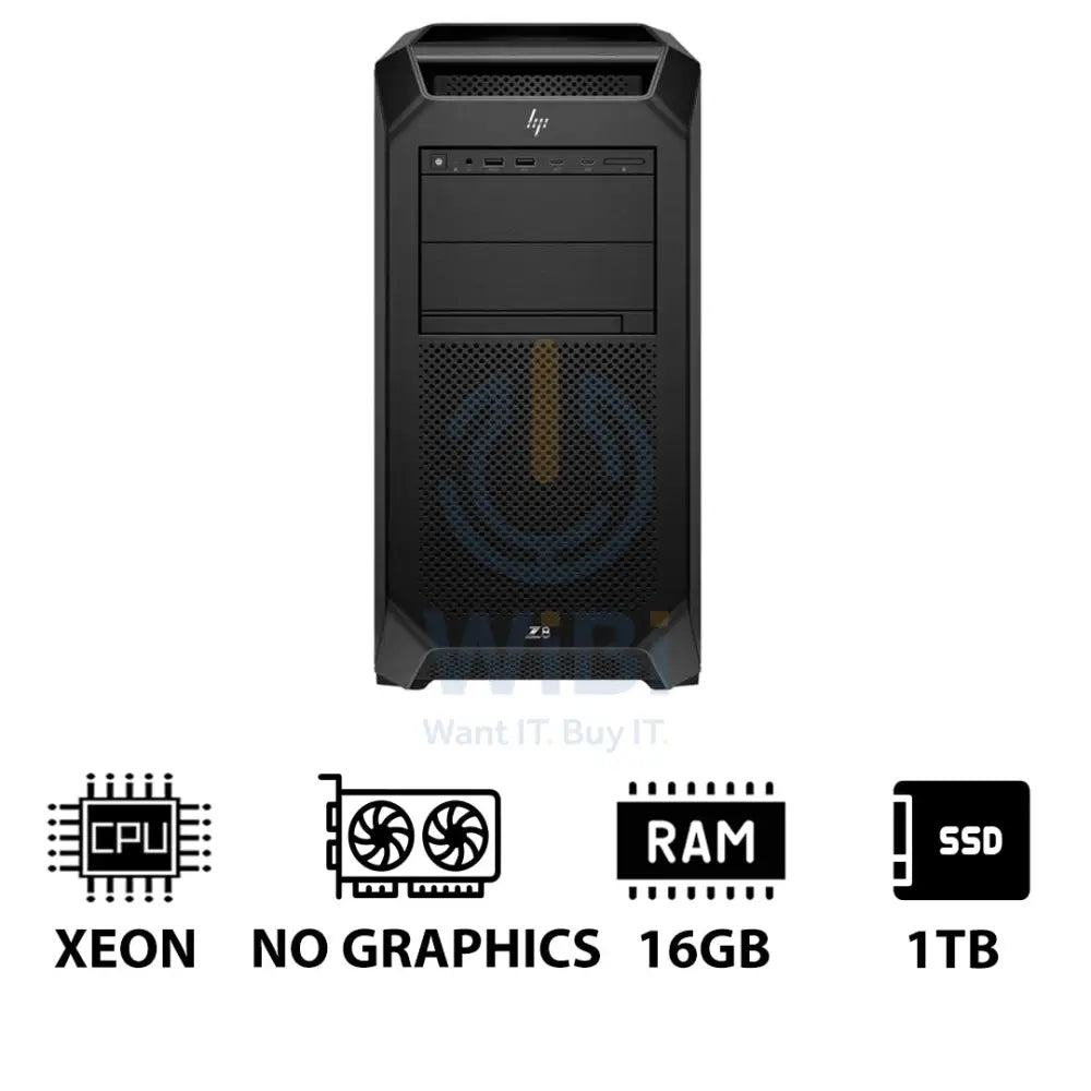HP Z8 G5 Workstation - Xeon-2.0GHz / 12-Cores / 16GB / 1TB (NVMe M.2 SSD) / DOS (Without OS) / 3YW (Without Graphics)
