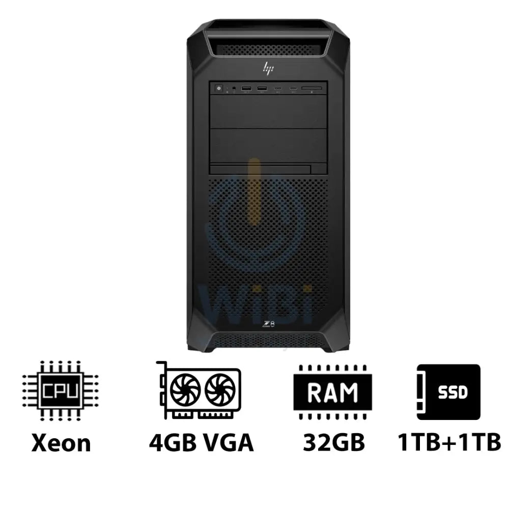 HP Z8 G5 Workstation - Xeon-2.0GHz / 12-Cores / 32GB / 1TB + 1TB (NVMe M.2 SSD) / T400 4GB VGA / Win 11 Pro / 3YW