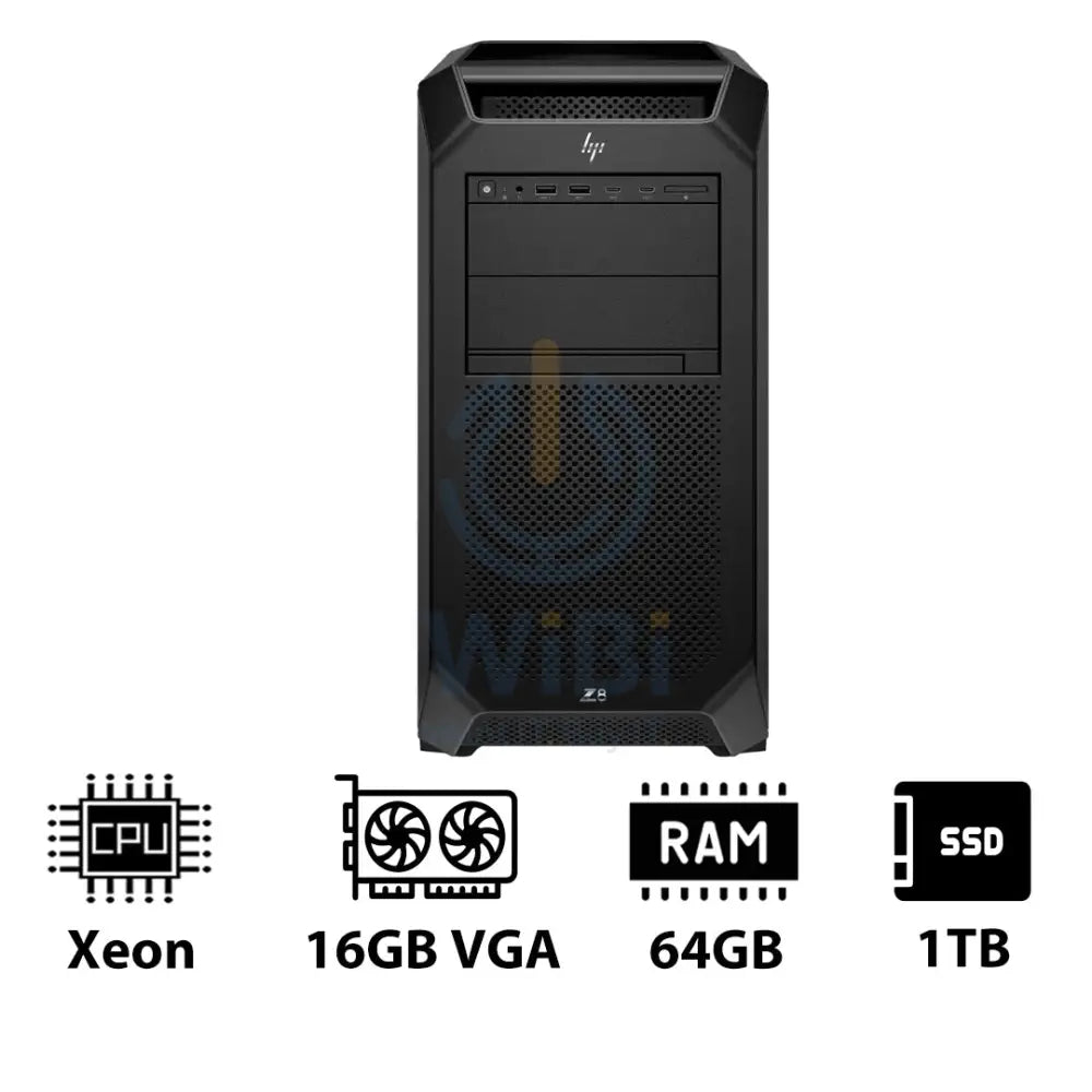 HP Z8 G5 Workstation - Xeon-2.0GHz / 12-Cores / 64GB / RTX 2000 ADA 16GB VGA / 1TB (NVMe M.2 SSD) / DOS (Without OS)