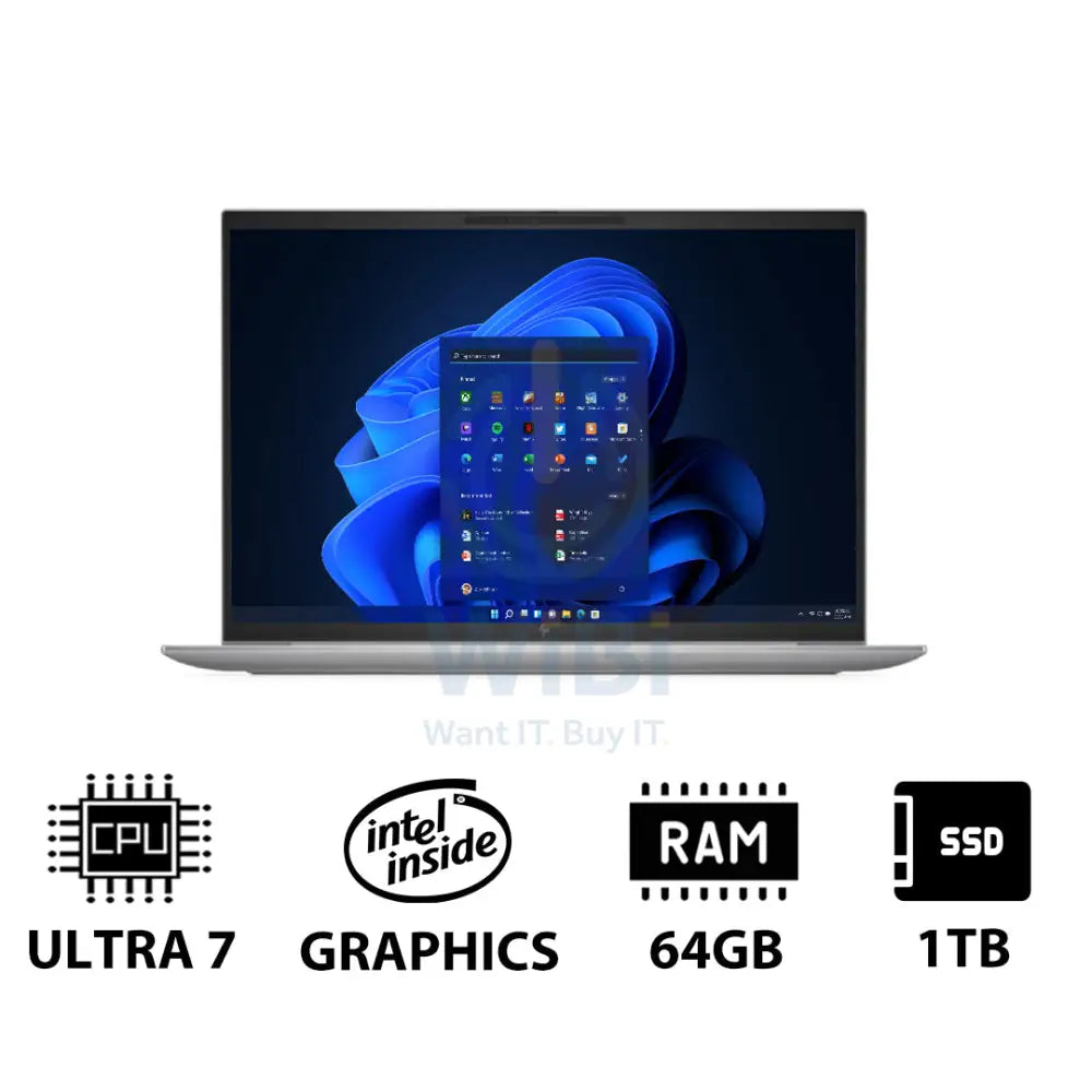 HP ZBook Firefly 14 G11 - 14.0’’ WUXGA / Ultra 7 155U / 64GB / 1TB (NVMe M.2 SSD) / Win 11 Pro / 1YW - Laptop Laptops