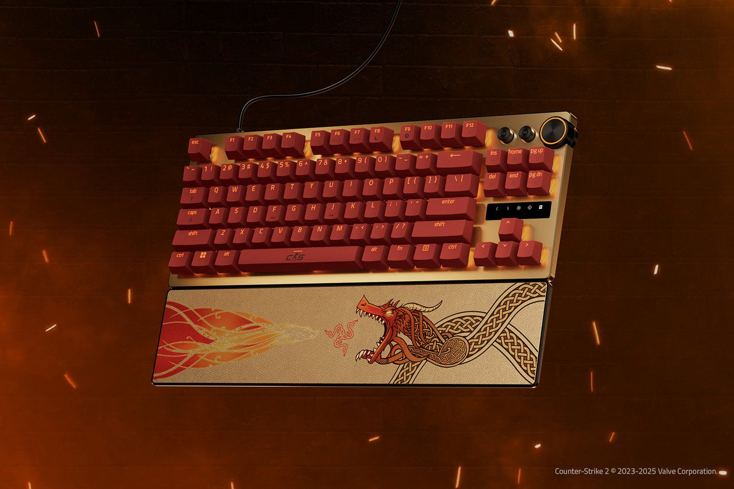 RAZER Huntsman V3 Pro Tenkeyless - US Layout - Counter-Strike 2 Ed. Gaming Keyboard