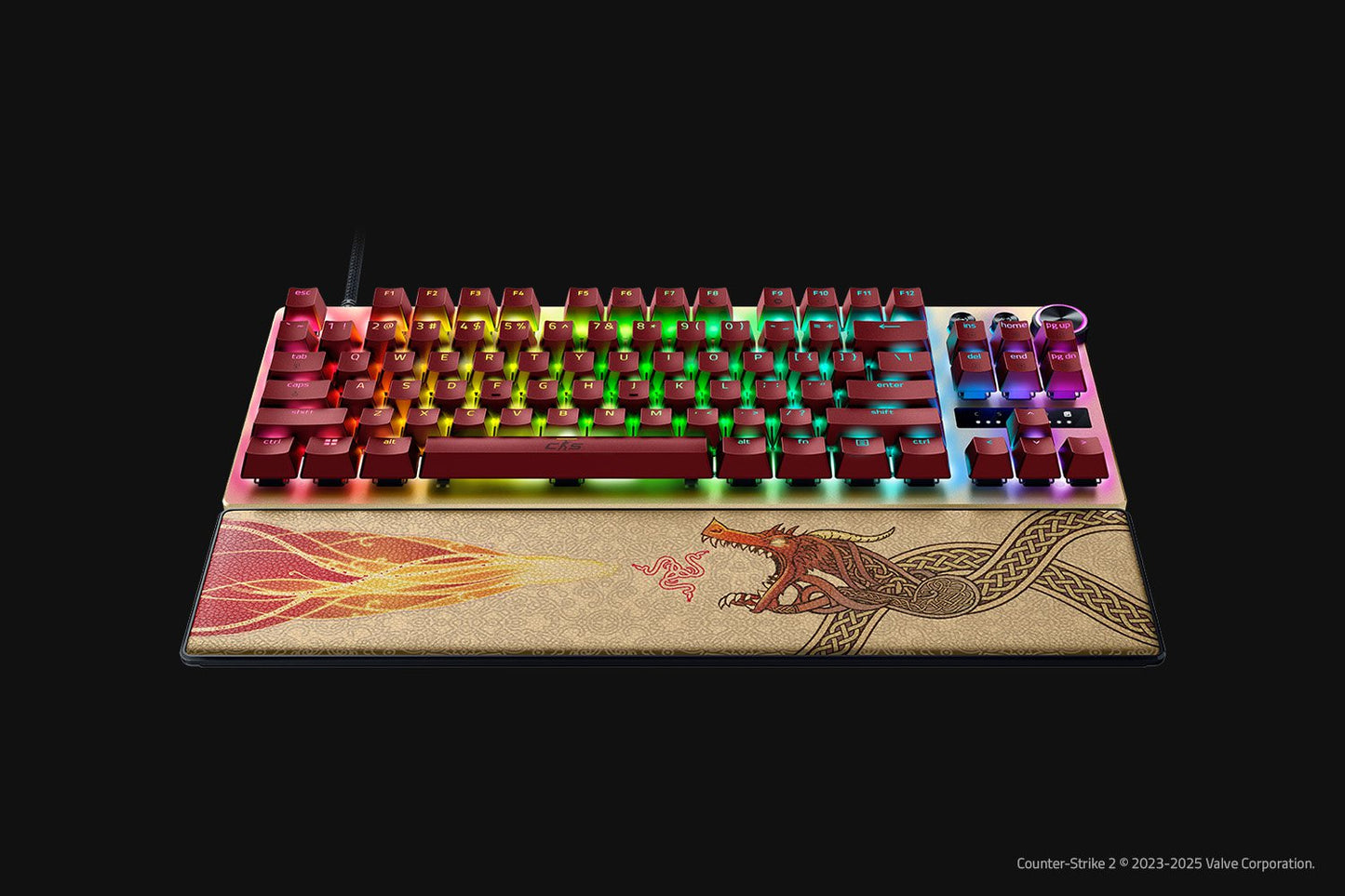 RAZER Huntsman V3 Pro Tenkeyless - US Layout - Counter-Strike 2 Ed. Gaming Keyboard