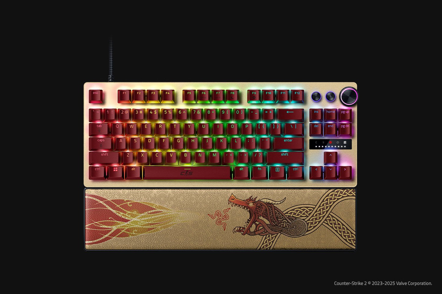 RAZER Huntsman V3 Pro Tenkeyless - US Layout - Counter-Strike 2 Ed. Gaming Keyboard