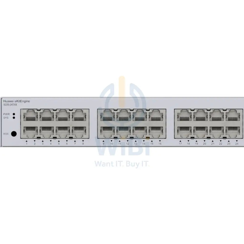 Huawei ekitEngine S220-24T4X Switch - 128 Gbit/s / 10G SFP + / GE RJ45 - Switch Networking Products > Switches