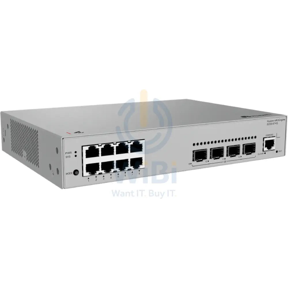 Huawei eKitEngine S220-8T4S Switch - 24 Gbit/s/s / GE RJ45 / GE SFP - Switch Networking Products > Switches