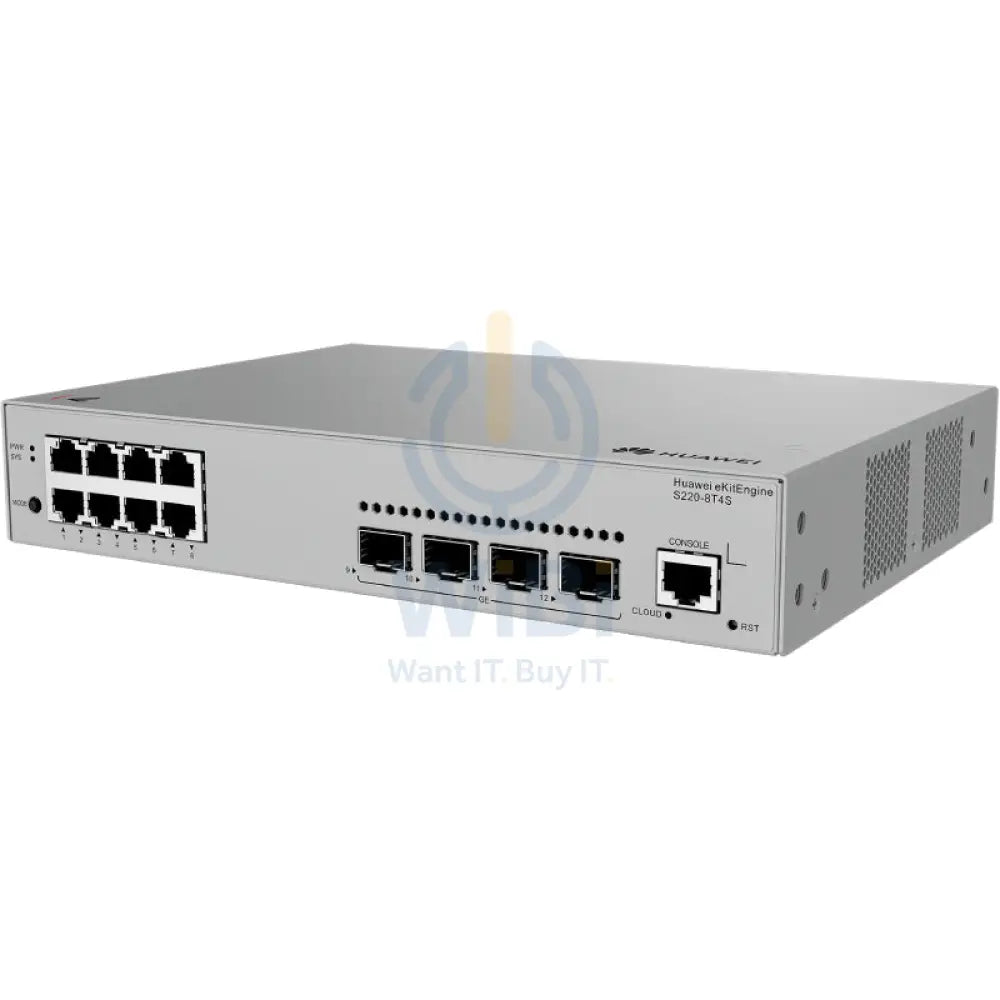Huawei eKitEngine S220-8T4S Switch - 24 Gbit/s/s / GE RJ45 / GE SFP - Switch Networking Products > Switches