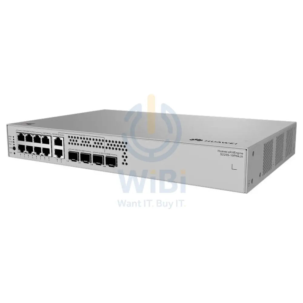 Huawei eKitEngine S220S-10PN4JX Switch - 76 Gbit/s / 2.5G SFP / GE RJ45 - Switch Networking Products > Switches