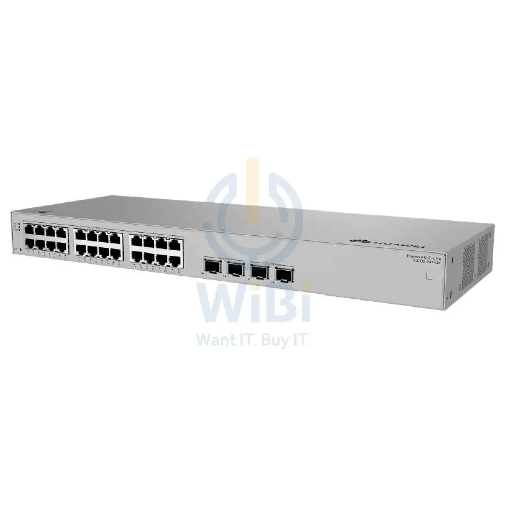 Huawei eKitEngine S220S-24T4JX Switch - 98 Gbit/s / 10G SFP + / GE RJ45 - Switch Networking Products > Switches