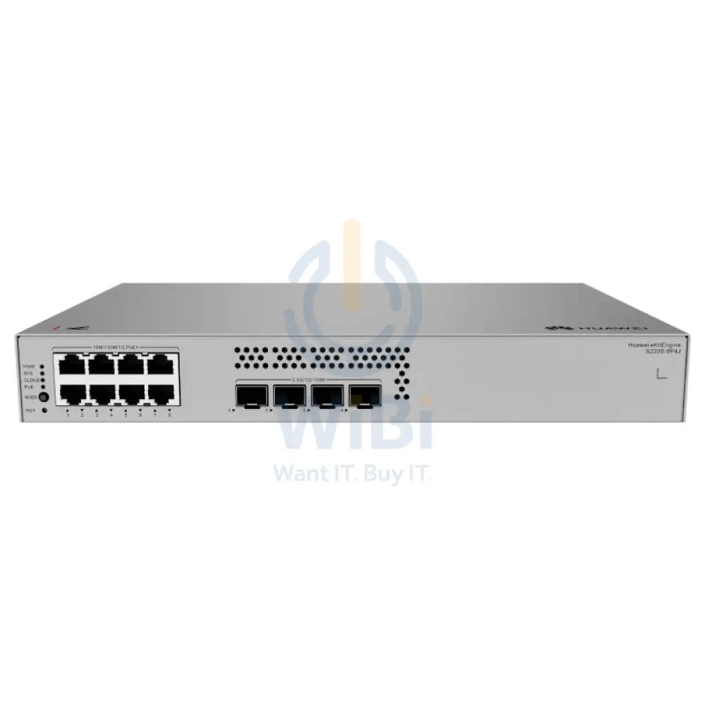 Huawei eKitEngine S220S-8P4J Switch - 36 Gbit/s / 2.5G SFP / GE RJ45 - Switch Networking Products > Switches