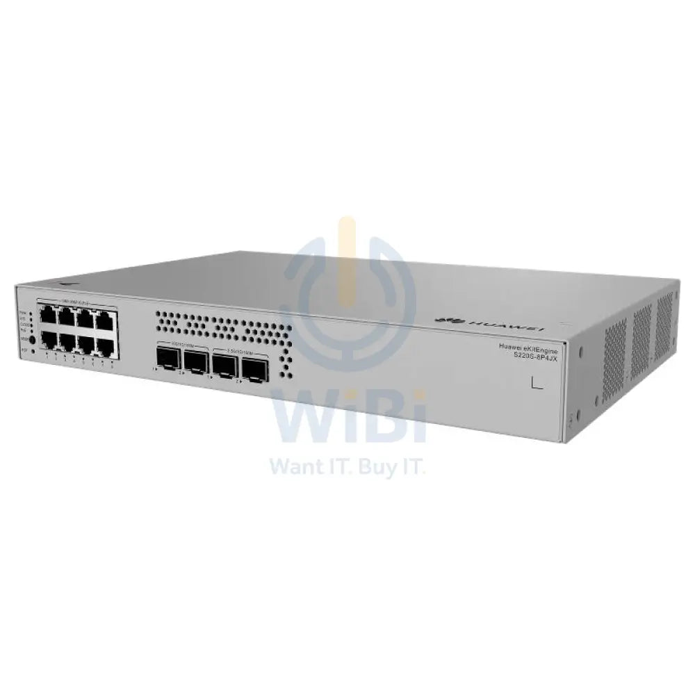 Huawei eKitEngine S220S-8P4JX Switch - 66 Gbit/s / 2.5G SFP / GE RJ45 - Switch Networking Products > Switches