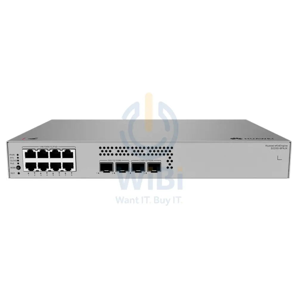 Huawei eKitEngine S220S-8P4JX Switch - 66 Gbit/s / 2.5G SFP / GE RJ45 - Switch Networking Products > Switches