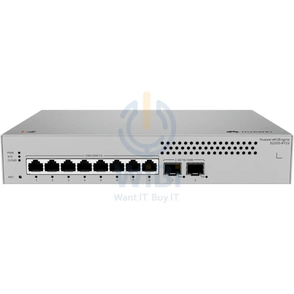 Huawei ekitEngine S220S-8T2J Switch - 26 Gbit/s / 2.5G SFP / GE RJ45 - Switch Networking Products > Switches