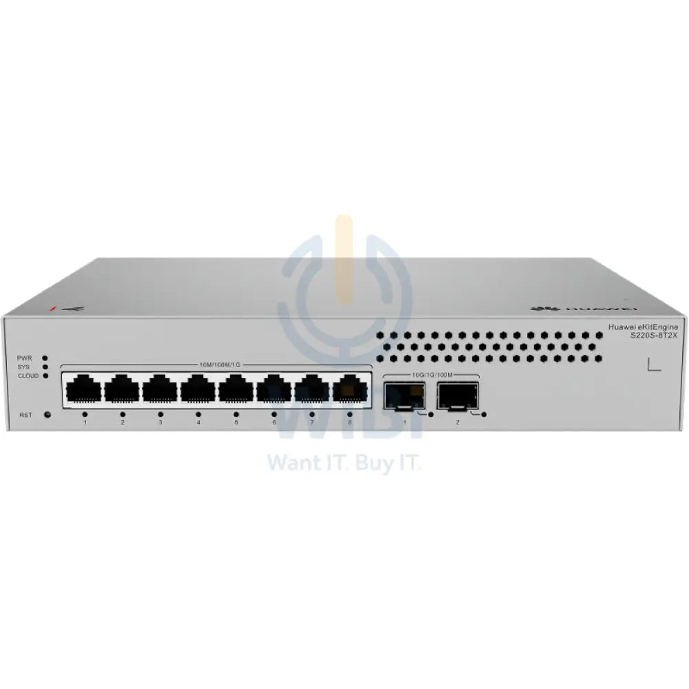 Huawei ekitEngine S220S-8T2X Switch - 56 Gbit/s / 10G SFP + / GE RJ45 - Switch Networking Products > Switches