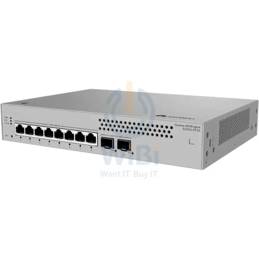 Huawei ekitEngine S220S-8T2X Switch - 56 Gbit/s / 10G SFP + / GE RJ45 - Switch Networking Products > Switches