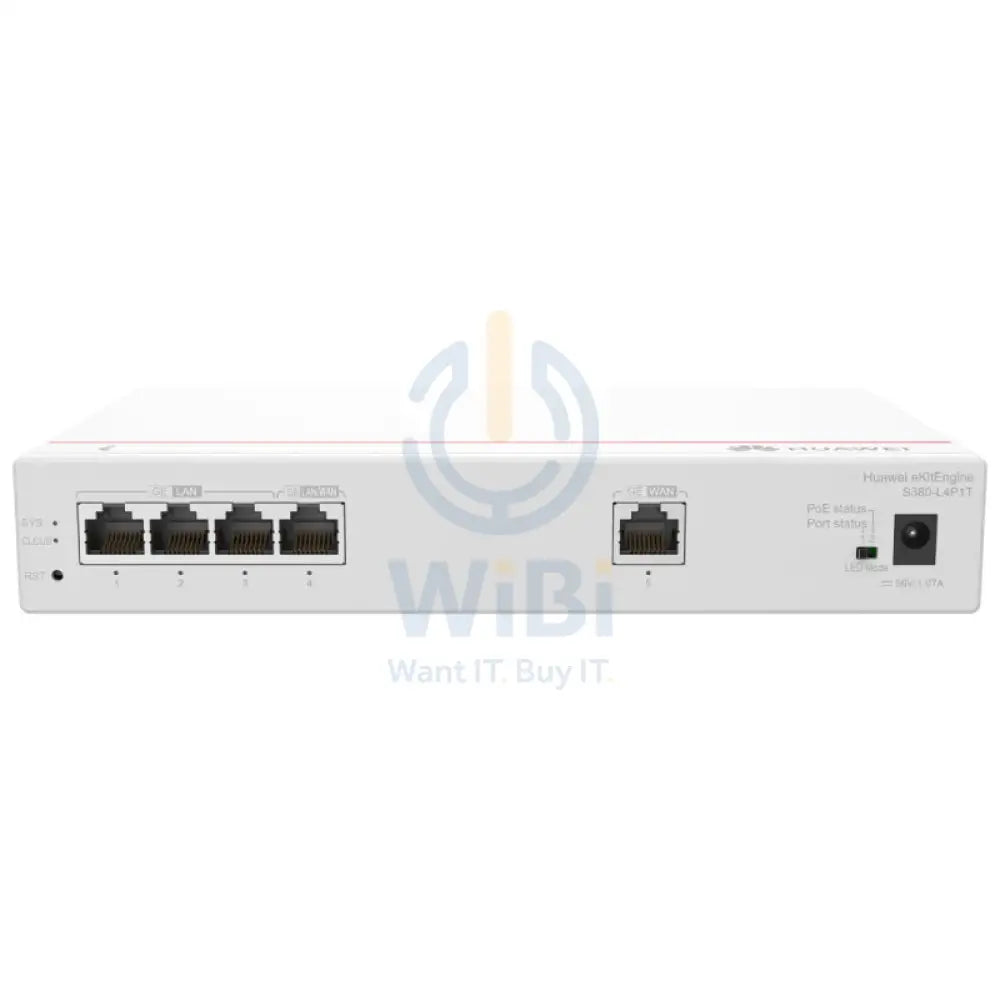 Huawei eKitEngine S380-L4P1T Gateway - 8 Gbit/s / Gigabit WAN / Gigabit LAN Networking Products