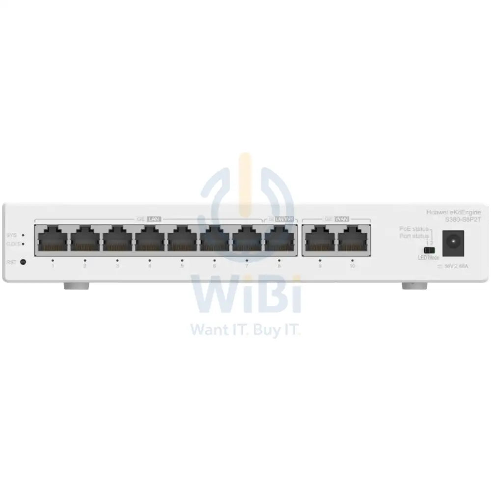 Huawei eKitEngine S380-S8P2T - 16 Gbit/s / Gigabit WAN / Gigabit LAN Networking Products