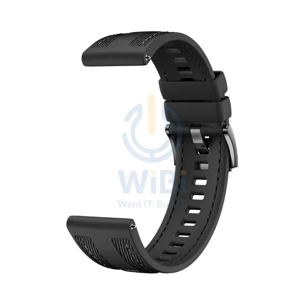Huawei Nylon and Fluoroelastomer Composite Strap for Huawei GT6 / GT6 Pro - 46mm / Graphite Black Accessories > Smart