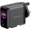 iEngage 100W AI PD Charger( USB-C+USB-C Cable+ USB- A) W/Interchangeable UK/EU Plug