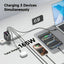 iEngage 165W TFT PD Charger (Triple USB -C + USB-A) W/ Interchangeable UK/EU Plug