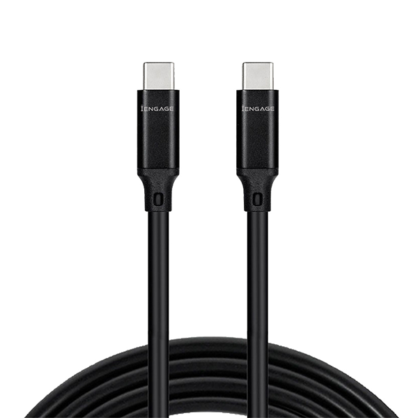 iEngage Fast Charge Data Line Usb Cable  - Type-C To Usb-C  / 100W  / 1 Meter / Black