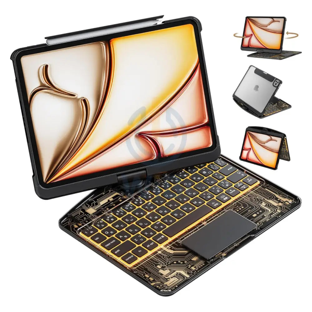 iFacemall Keyboard Case for iPad Air 11 RGB Backlit Accessories > Mobiles & Tablets > Tablets > Keyboard & Mouse
