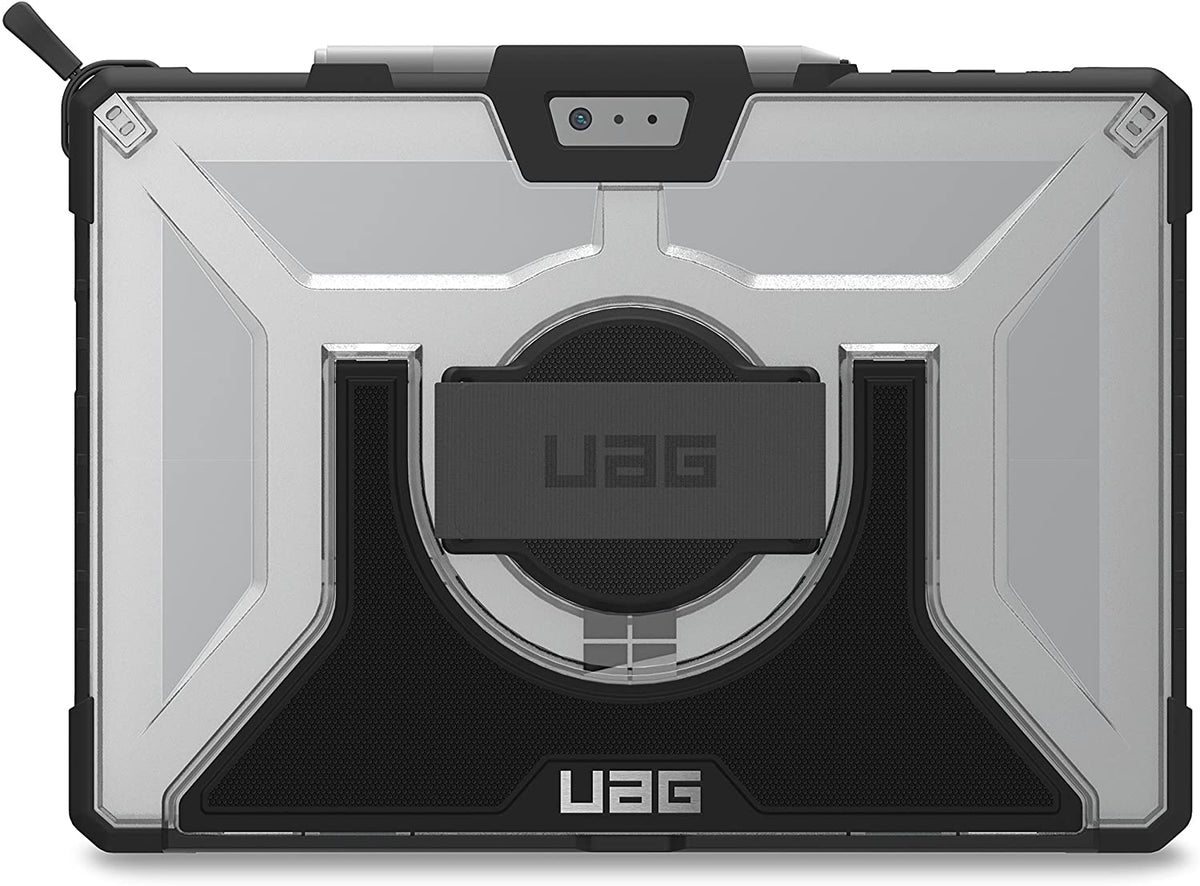 UAG Microsoft Surface Pro 7+/7/6/5/4 Plasma Case With Handstrap & Shoulder Strap - Ice/Black