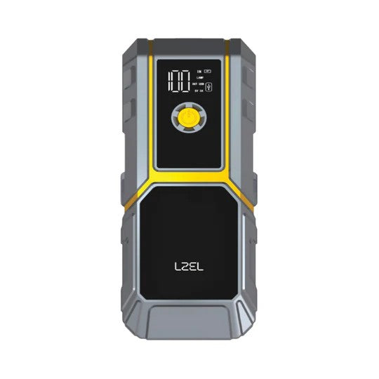 Lzel EnergizeIgnite Car Jump Starter Led Flashlight Air Compressor - 12000mAh / Grey/Yellow