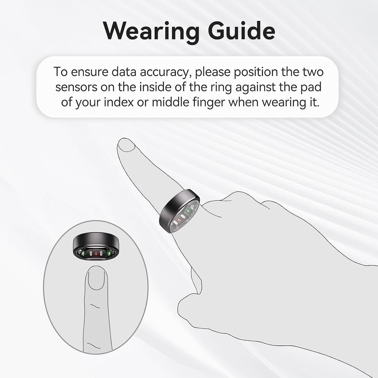 RingConn Ring Sizing Kit (White Box)