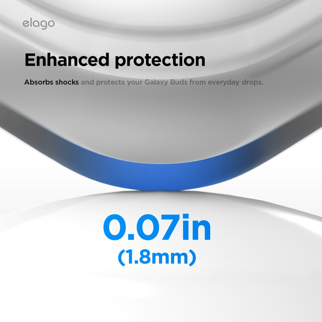 Elago Duo Hang Case - Samsung Galaxy Buds 4 / 4 Pro / Clear Black